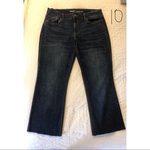 Old Navy midrise cropped flare legged jeans size 8